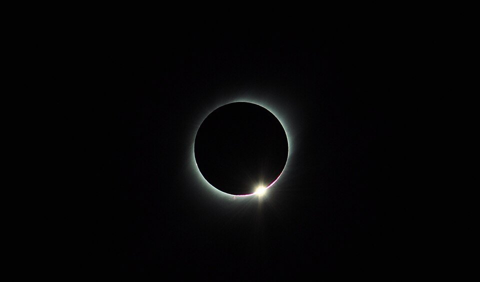 The moment of the total solar eclipse in Spain